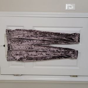 Crushed Velvet Mocha Joggers